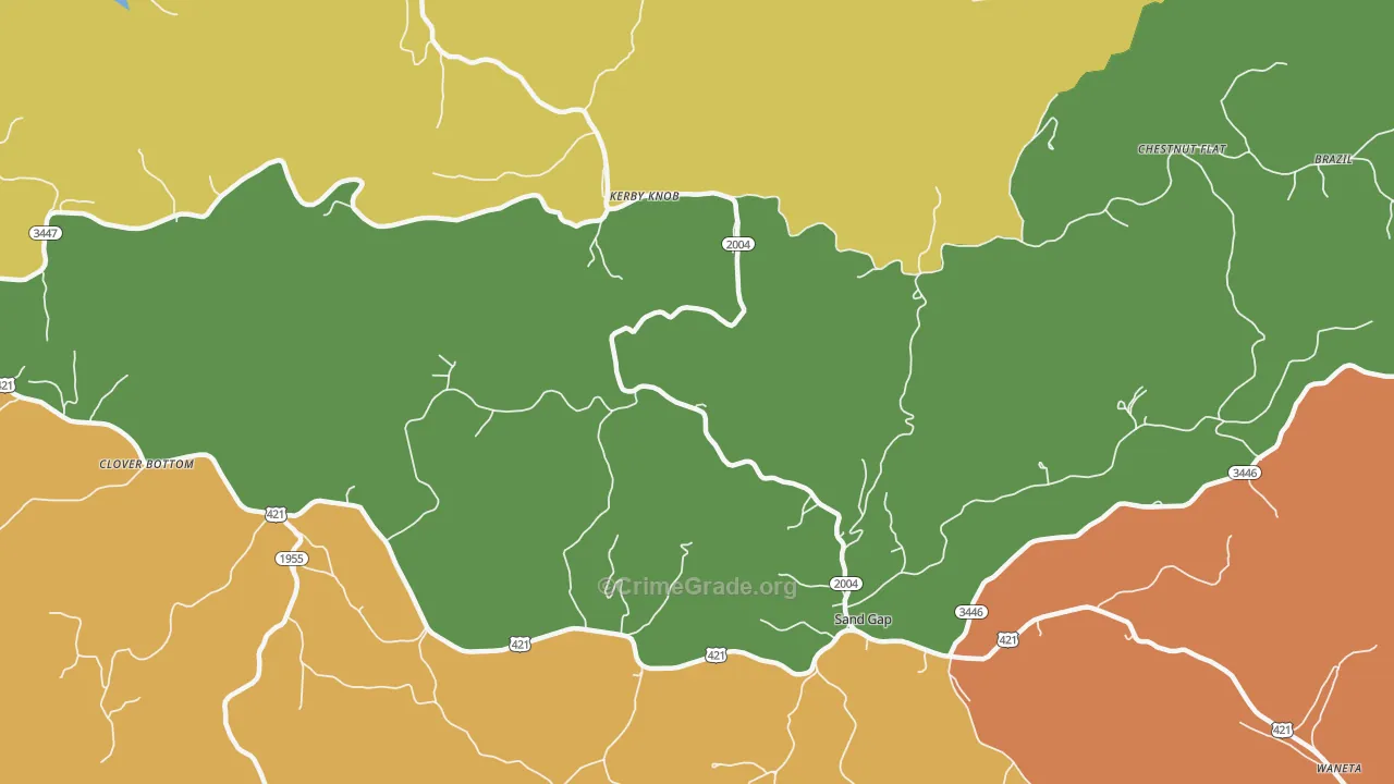 Kerby Knob, KY Map of Murder Rates
