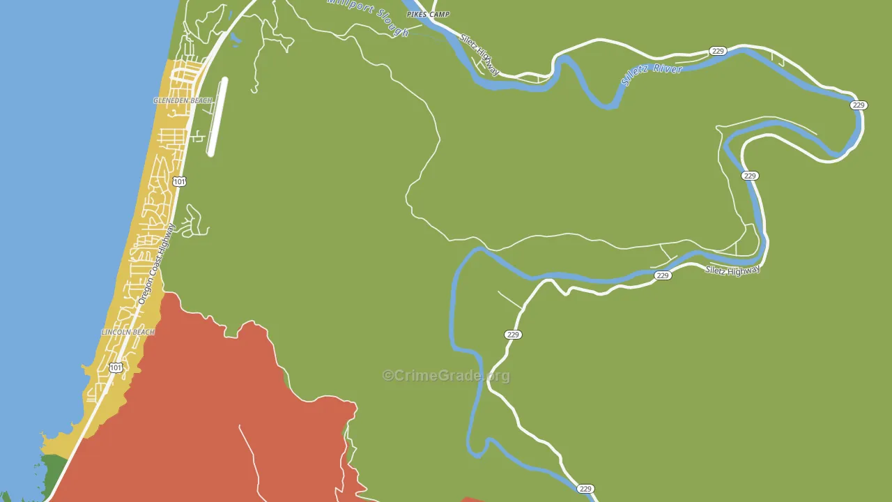 Kernville, OR Map of Murder Rates