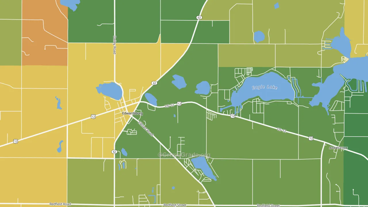 Kessington, MI Map of Murder Rates