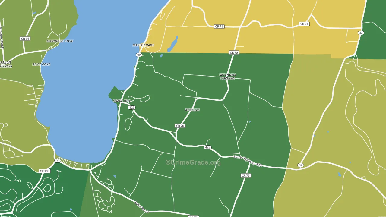 Ketchums Corner, NY Map of Murder Rates