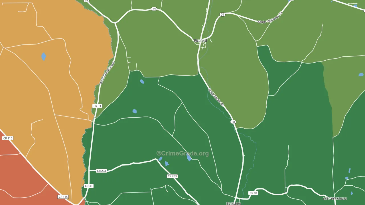 Ketchumville, NY Map of Murder Rates
