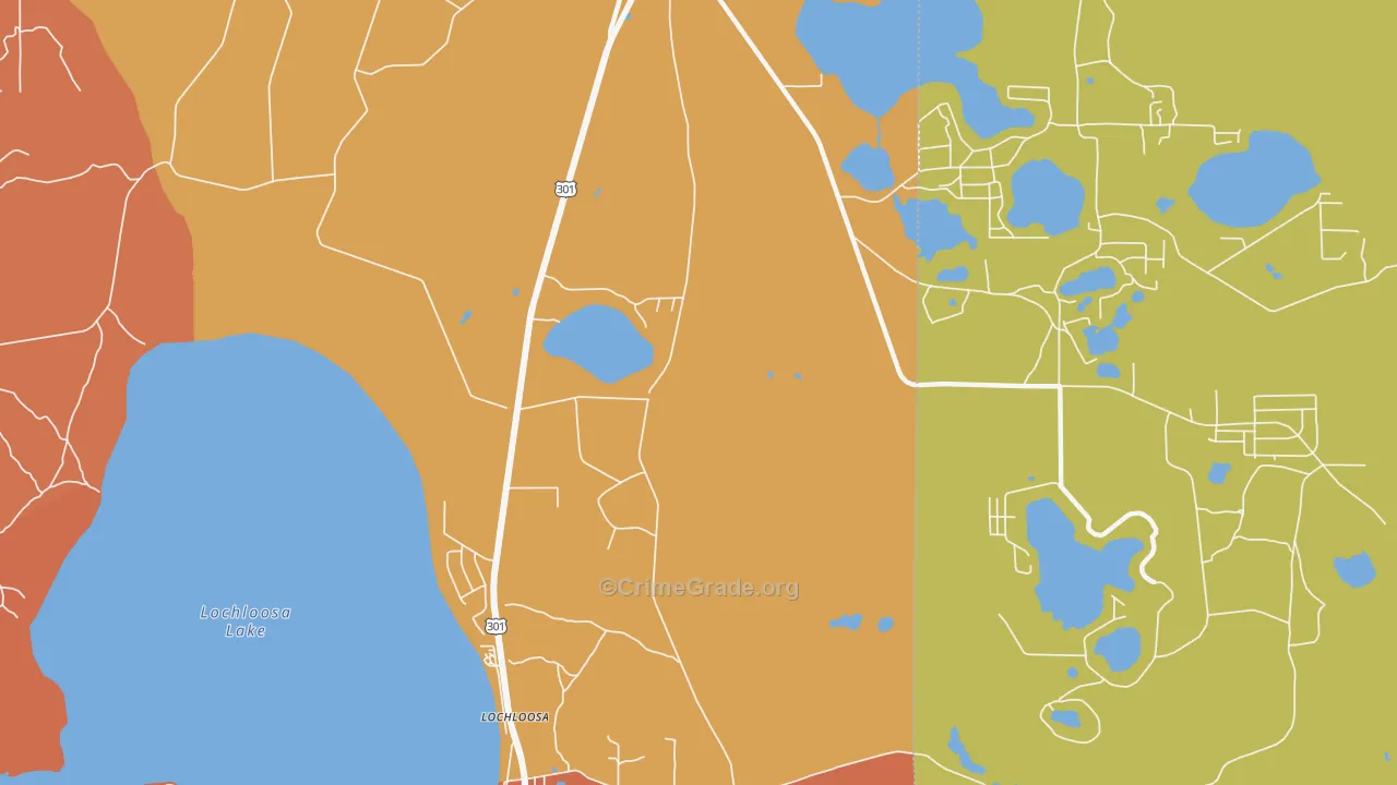 Keuka, FL Map of Murder Rates
