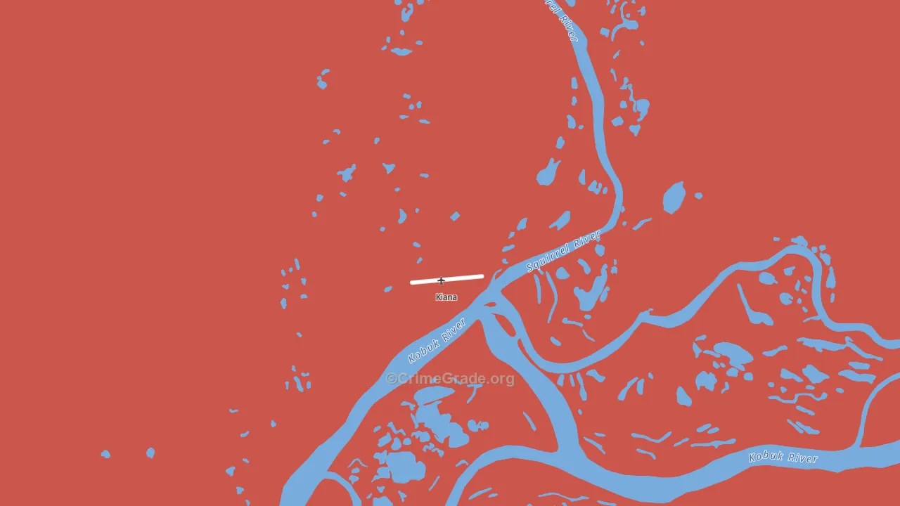 Kiana, AK Map of Murder Rates