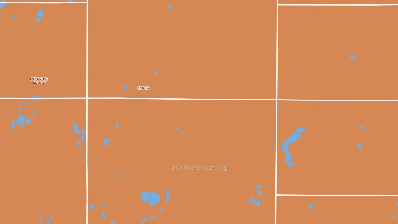 Kidder, SD Map of Murder Rates