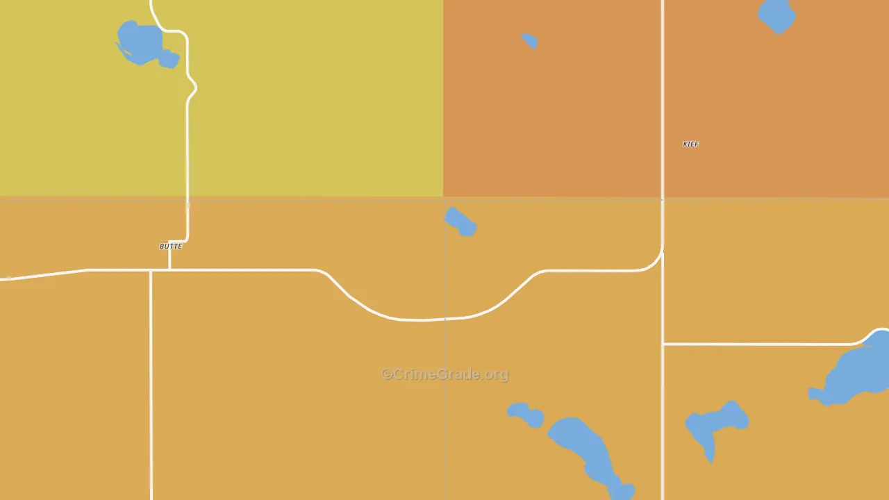 Kief, ND Map of Murder Rates