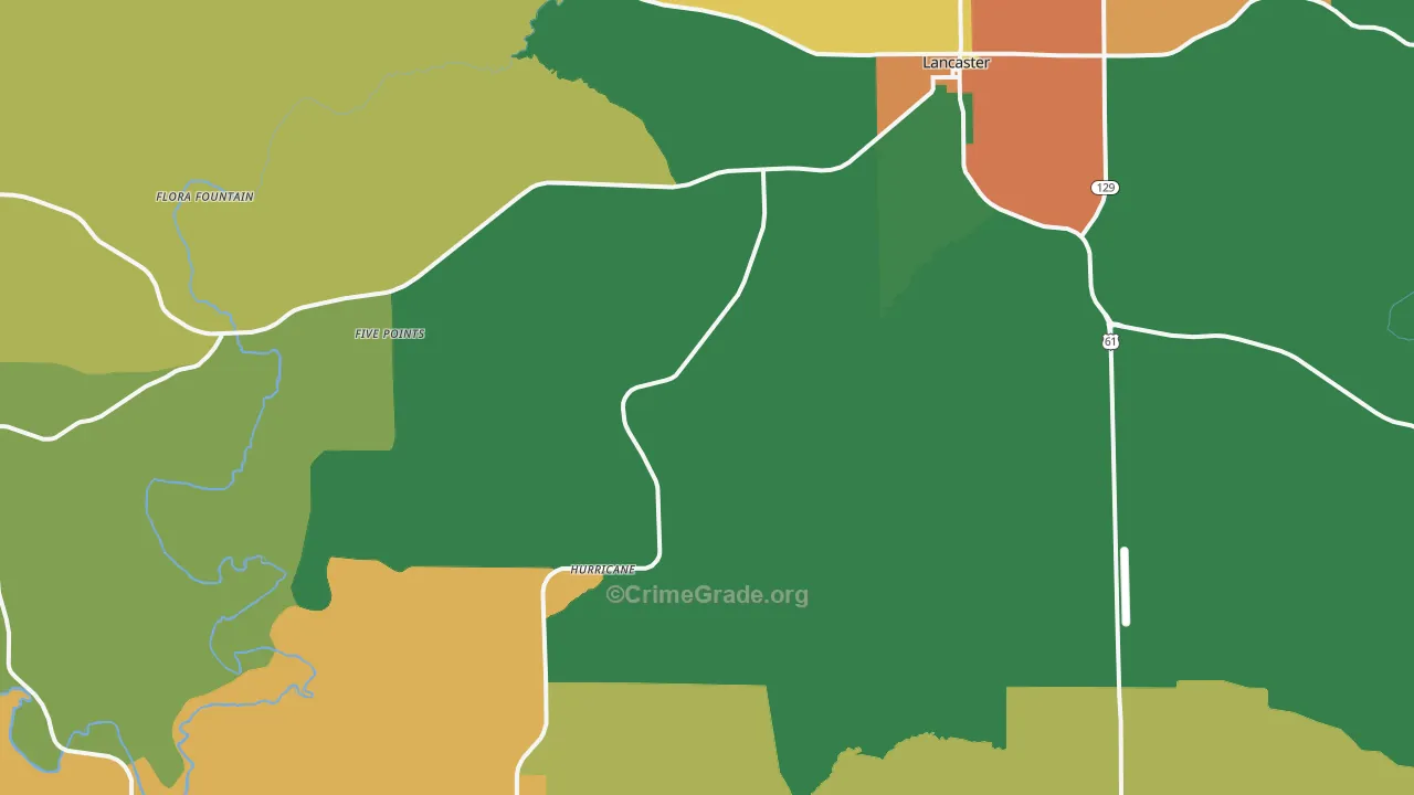 Kieler, WI Map of Murder Rates