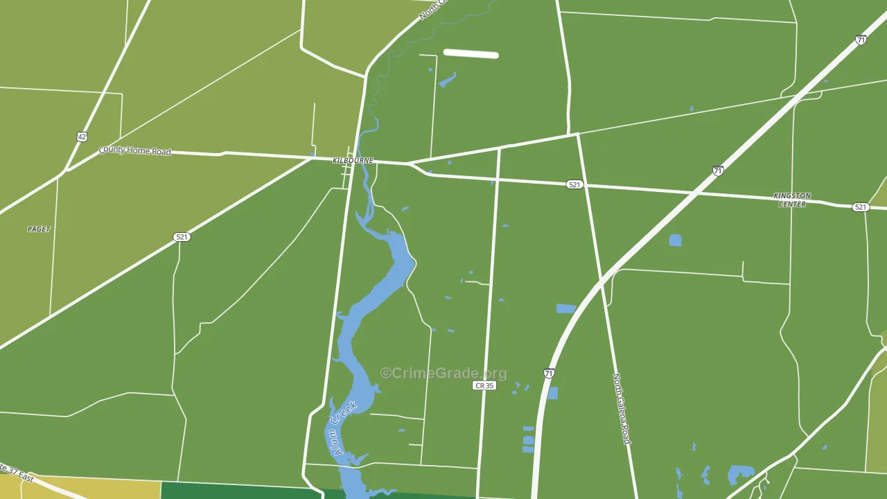 Kilbourne, OH Map of Murder Rates