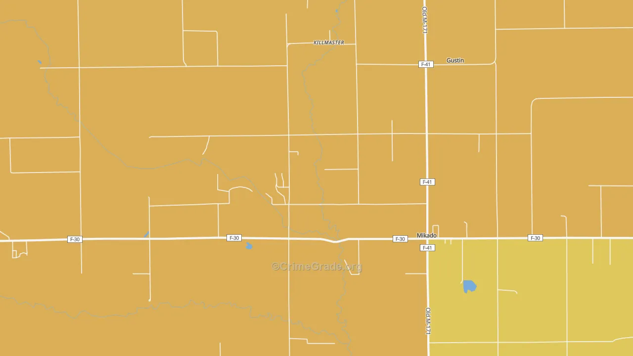 Killmaster, MI Map of Murder Rates