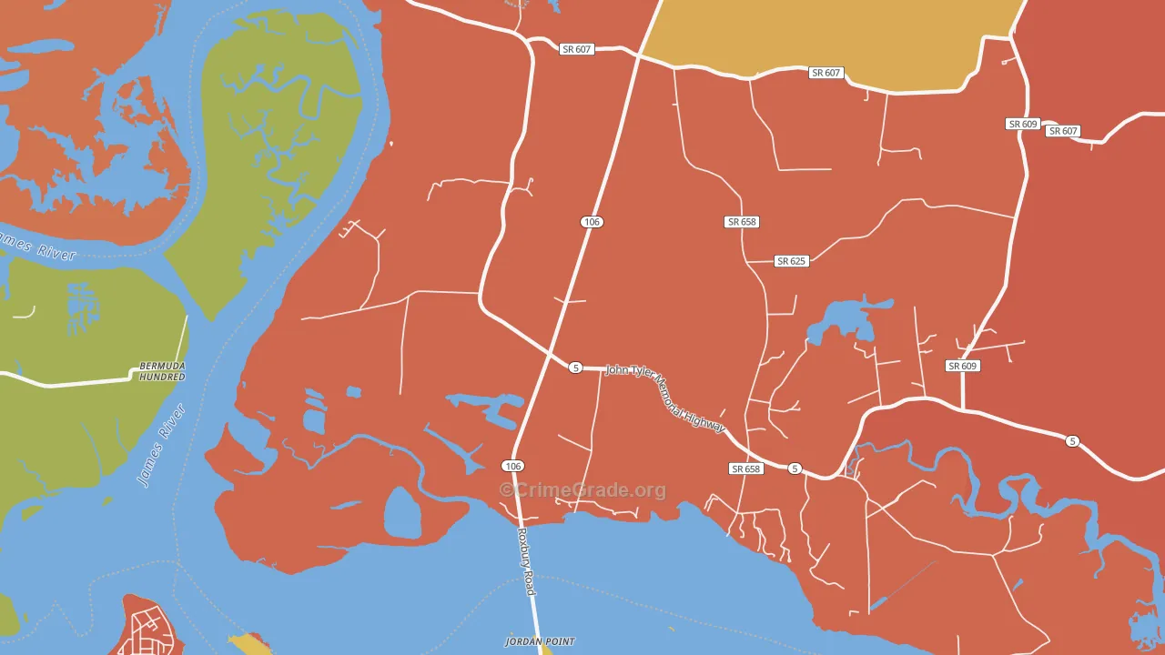 Kimages, VA Map of Murder Rates