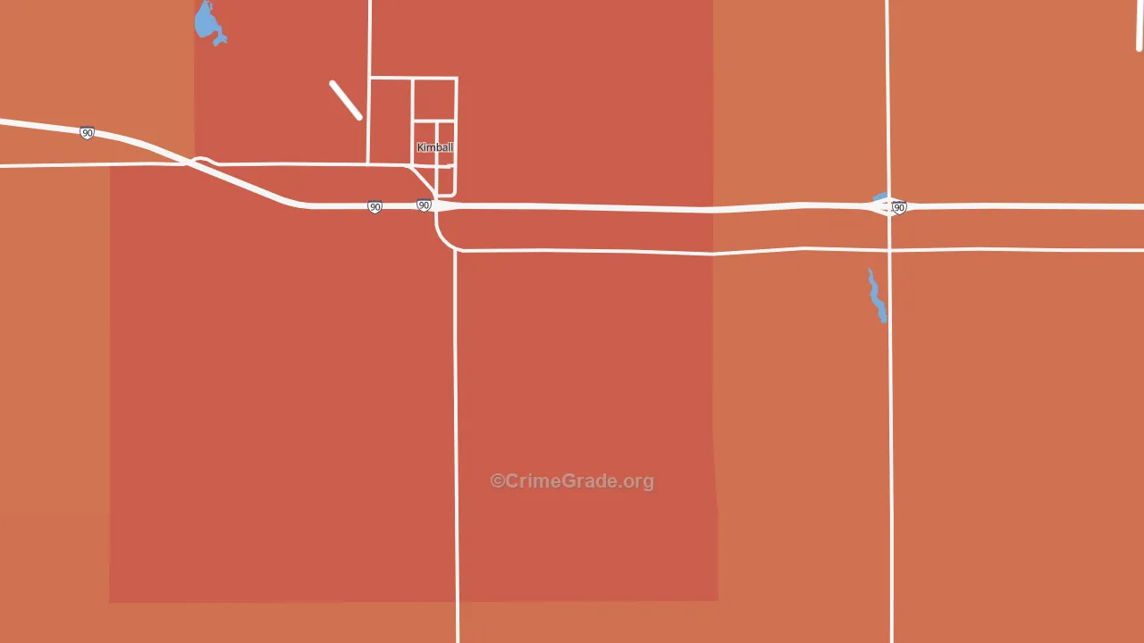 Kimball, SD Map of Murder Rates