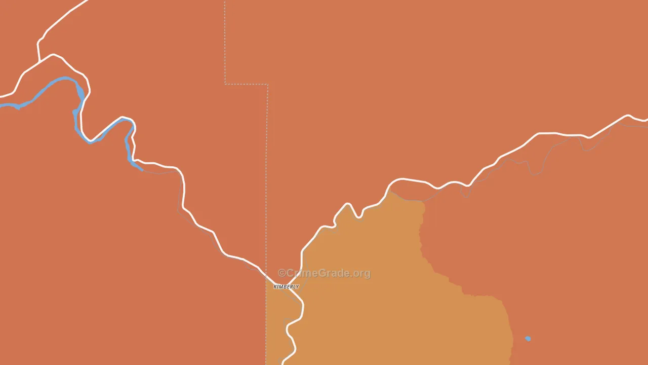 Kimberly, OR Map of Murder Rates