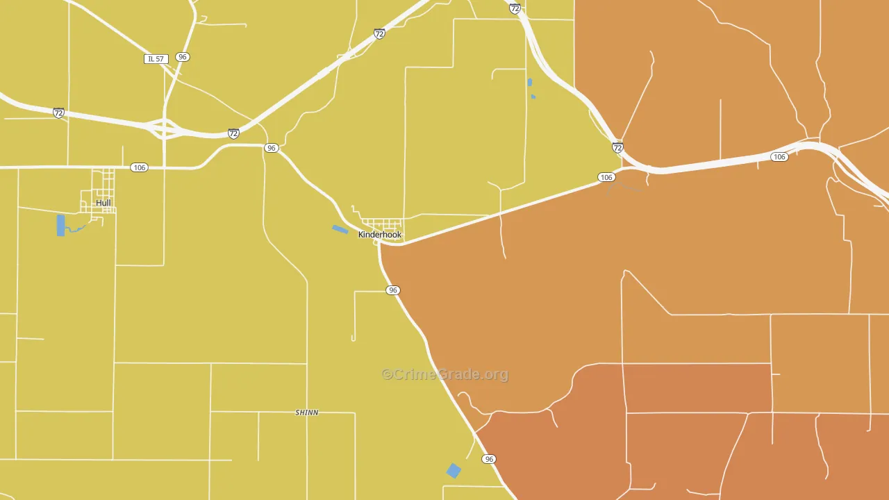 Kinderhook, IL Map of Murder Rates