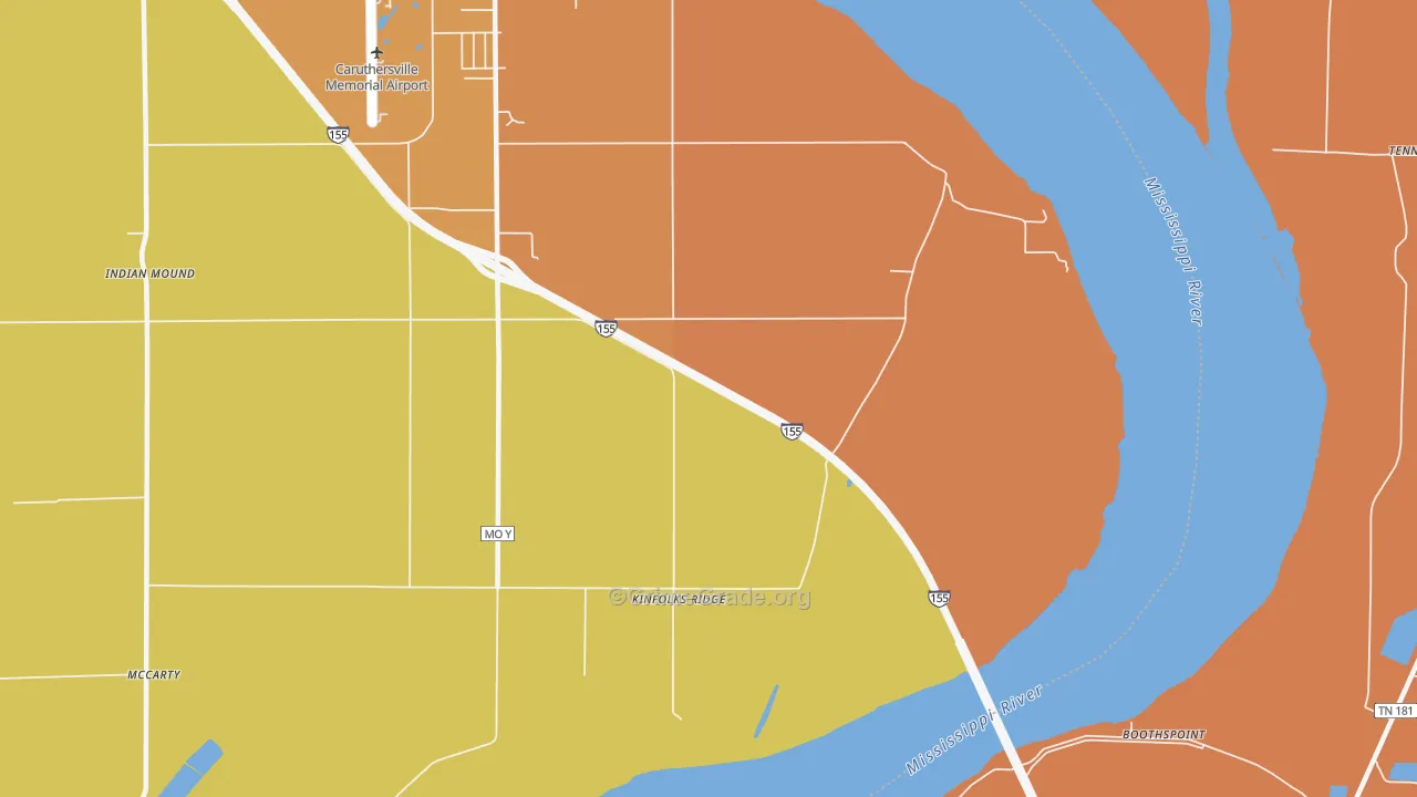 Kinfolks Ridge, MO Map of Murder Rates