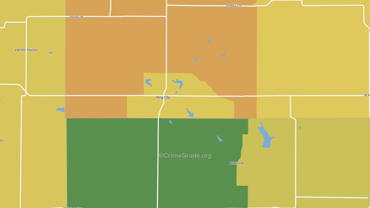 King City, MO Map of Murder Rates
