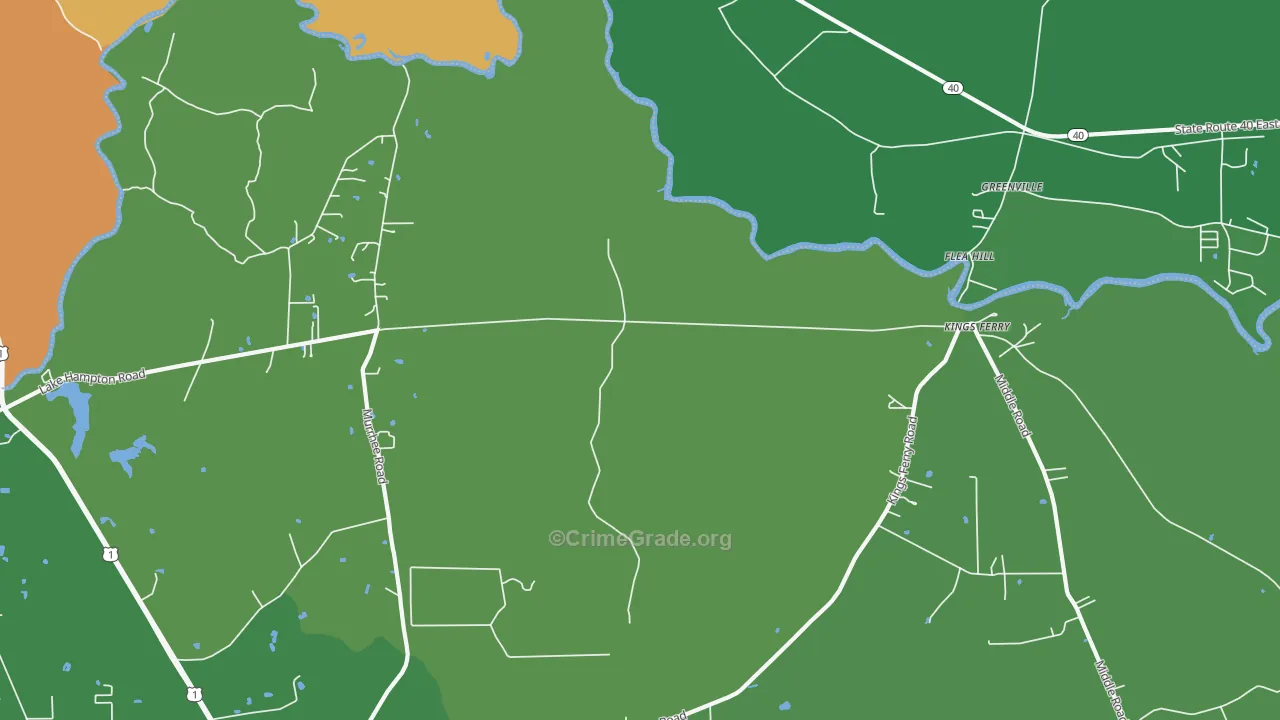 Kings Ferry, FL Map of Murder Rates