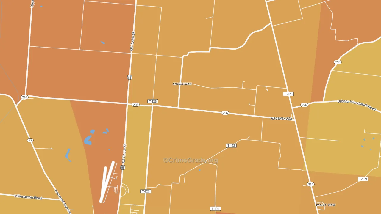 Kingscreek, OH Map of Murder Rates