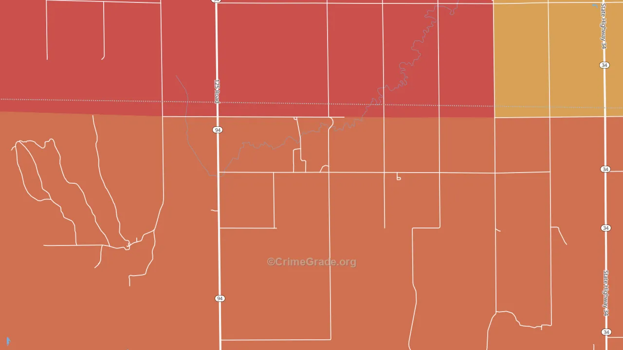 Kingsdown, KS Map of Murder Rates
