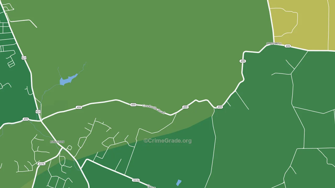 Kingston, KY Map of Murder Rates