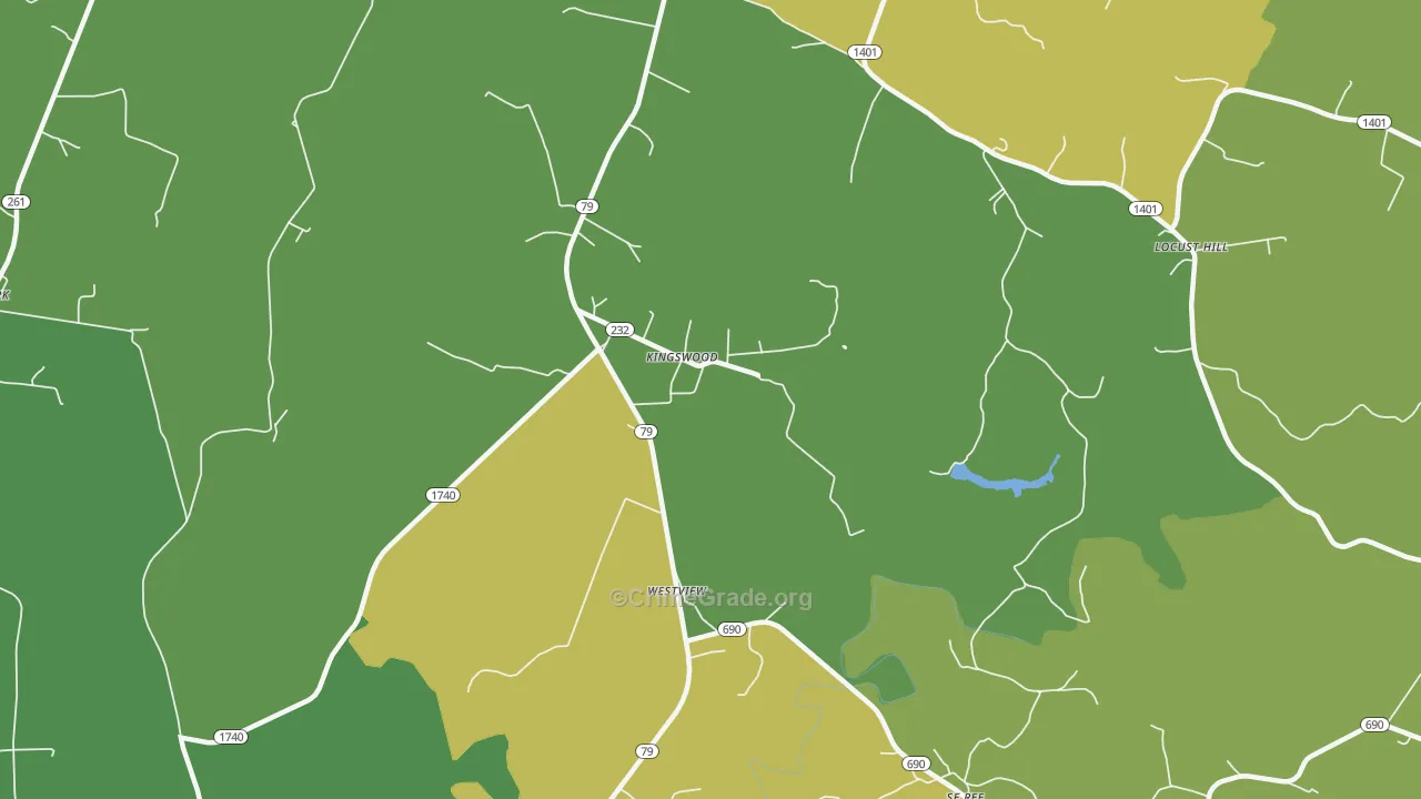Kingswood, KY Map of Murder Rates