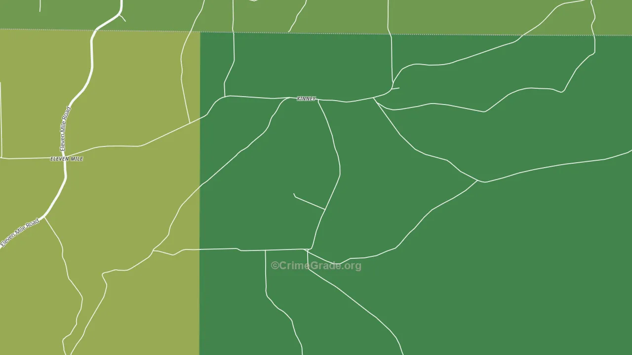 Kinney, PA Map of Murder Rates