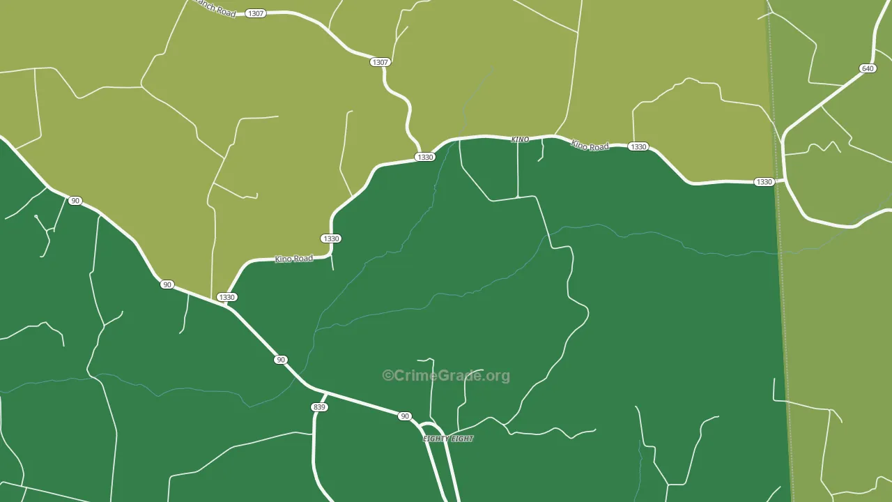 Kino, KY Map of Murder Rates
