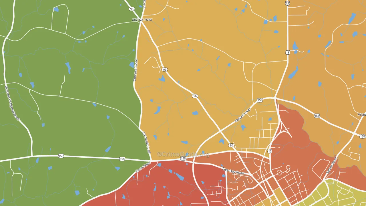Kinton Fork, NC Map of Murder Rates