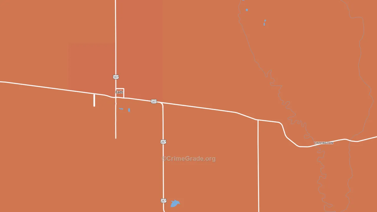 Kiowa County, CO Map of Murder Rates