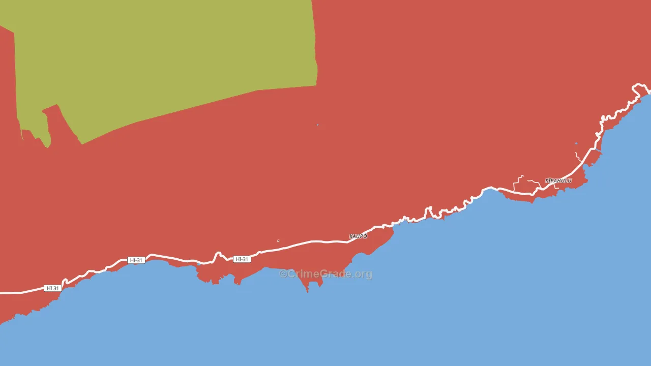 Kipahulu, HI Map of Murder Rates