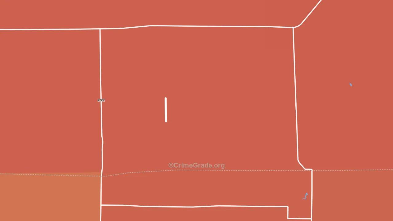 Kirk, CO Map of Murder Rates