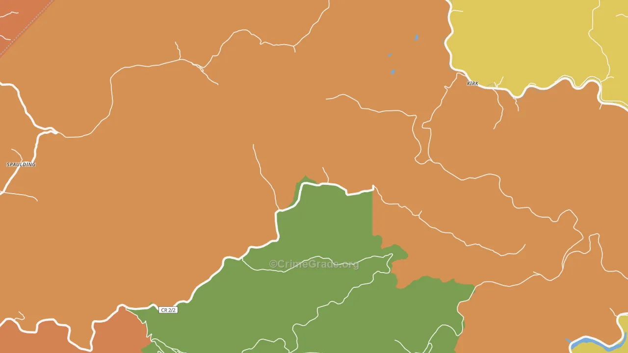 Kirk, WV Map of Murder Rates
