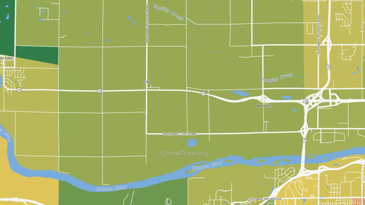 Kiro, KS Map of Murder Rates