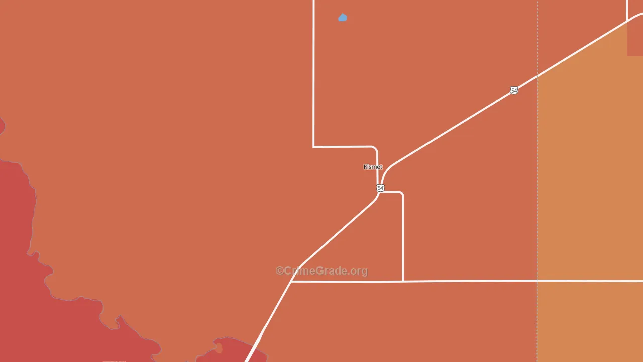 Kismet, KS Map of Murder Rates