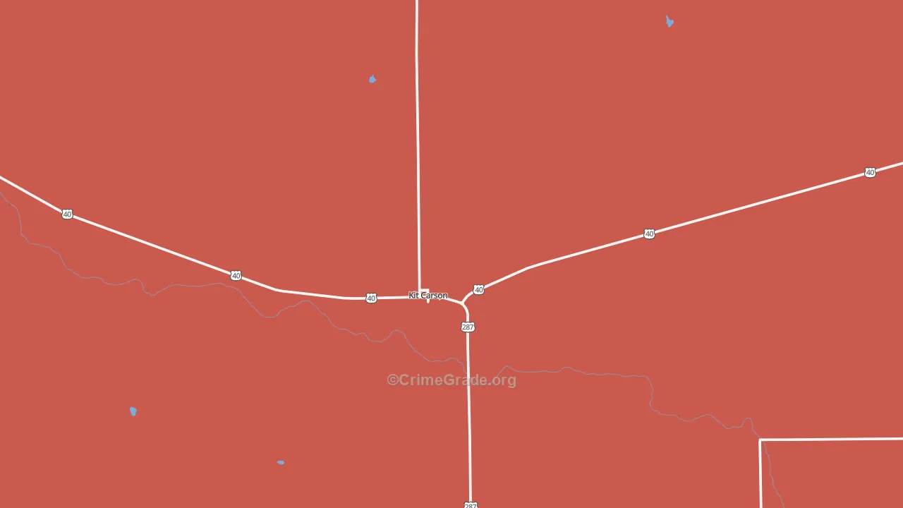 Kit Carson, CO Map of Murder Rates