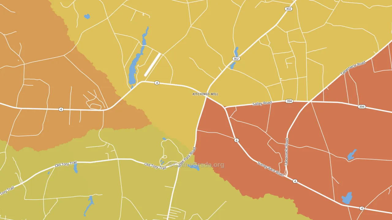 Kitchings Mill, SC Map of Murder Rates