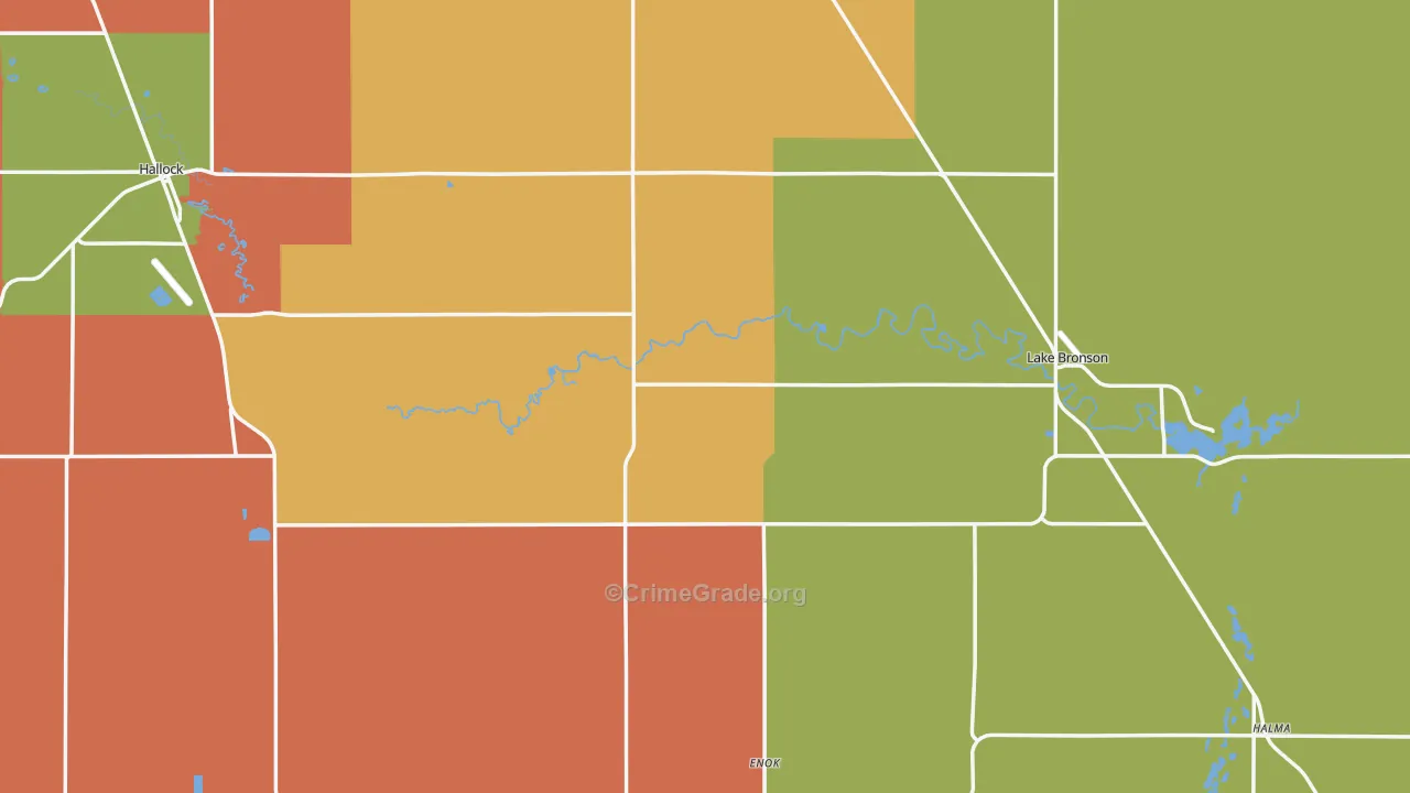 Kittson County, MN Map of Murder Rates