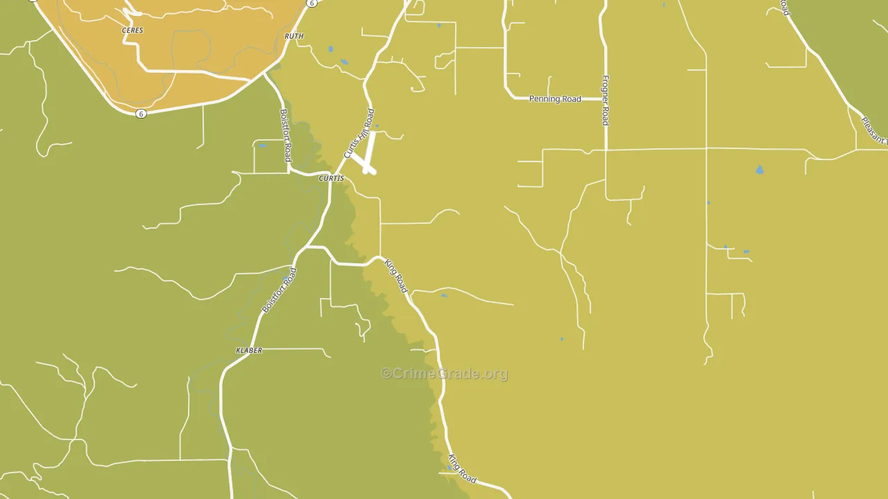Klaber, WA Map of Murder Rates
