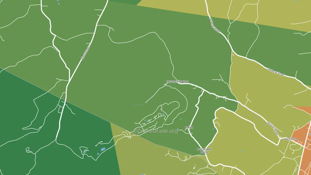 Klahr, PA Map of Murder Rates