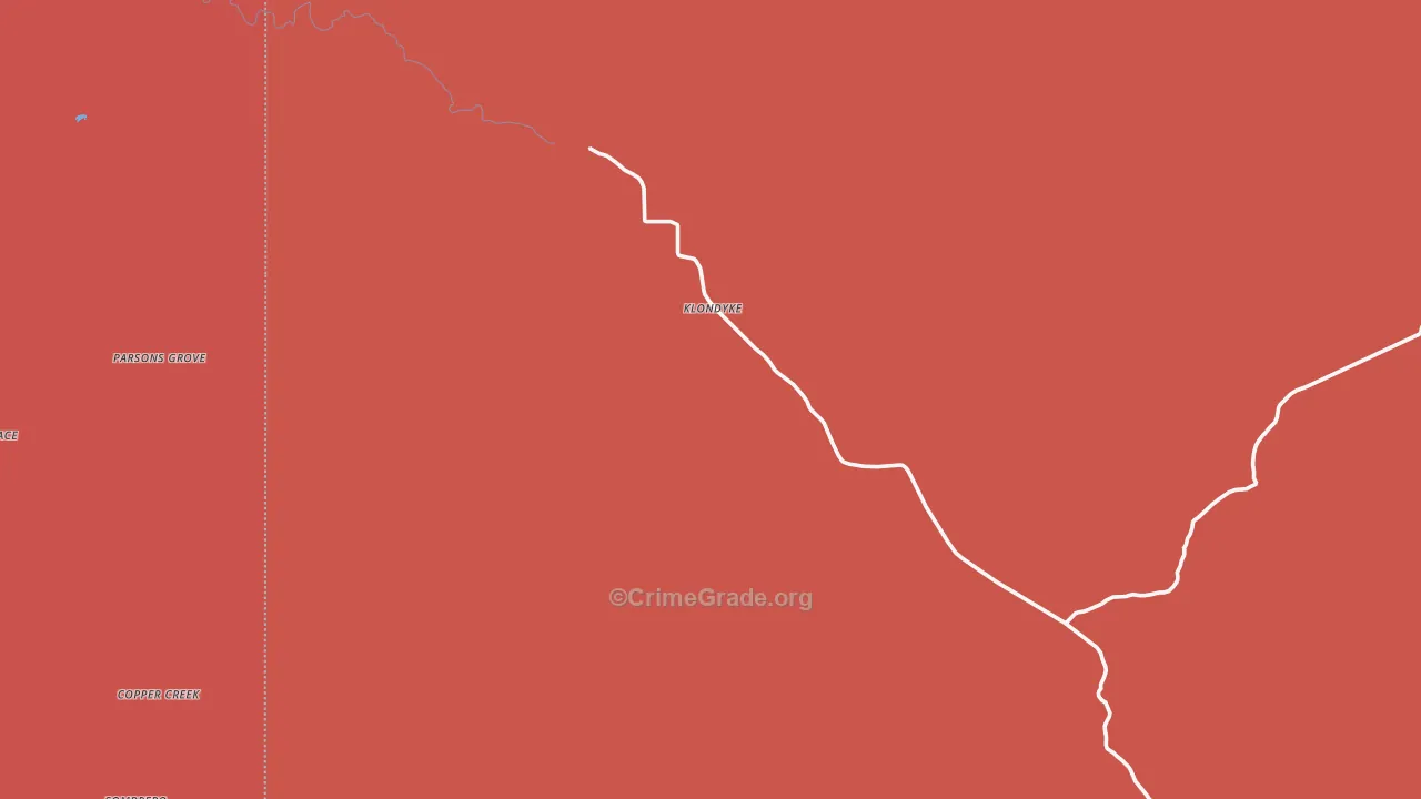 Klondyke, AZ Map of Murder Rates