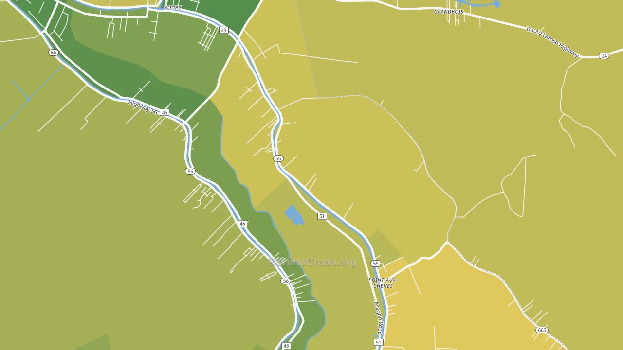 Klondyke, LA Map of Murder Rates