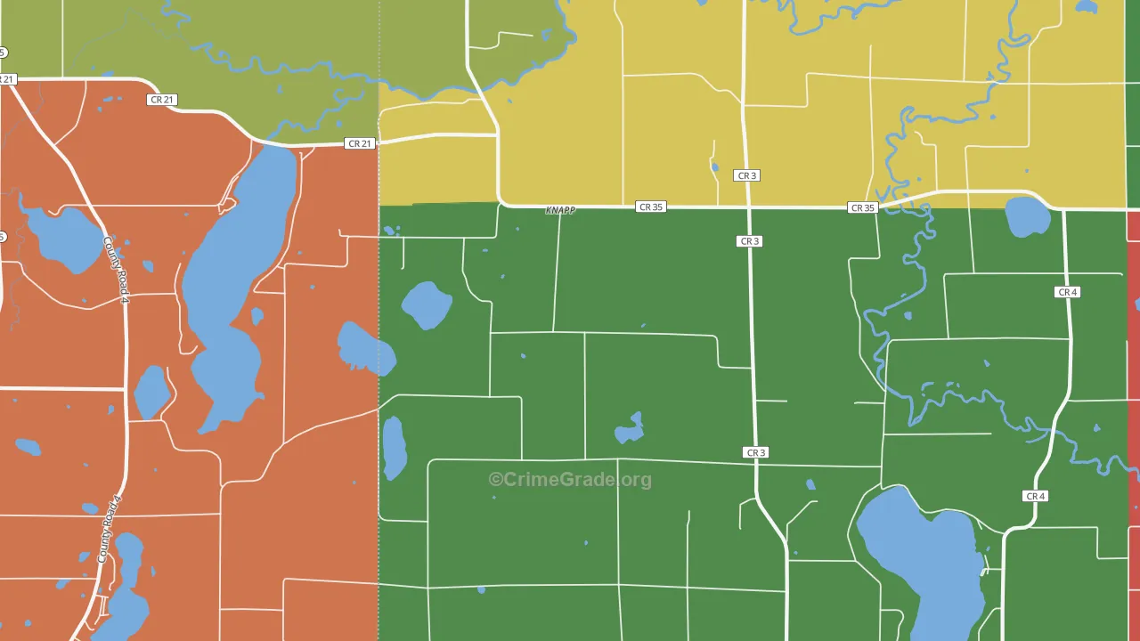 Knapp, MN Map of Murder Rates