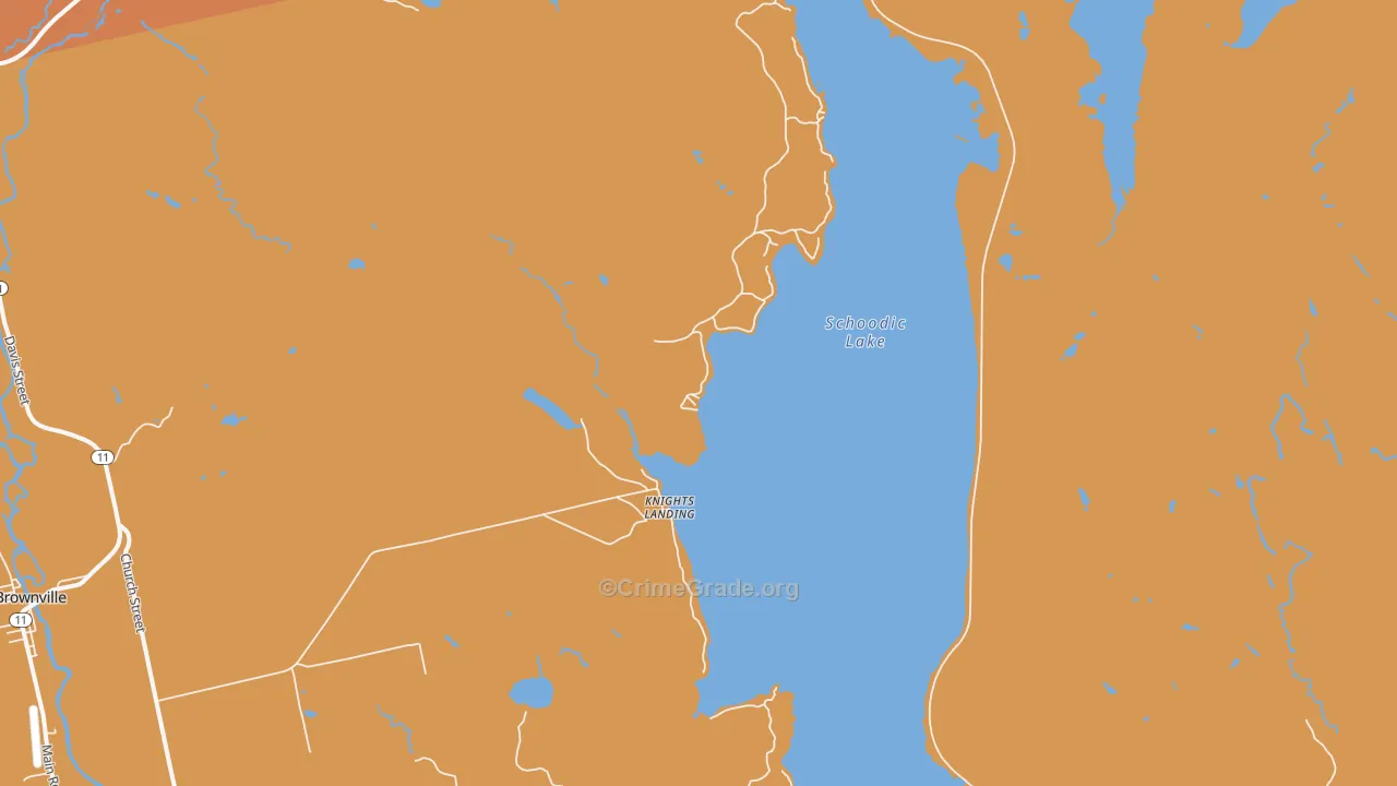 Knights Landing, ME Map of Murder Rates