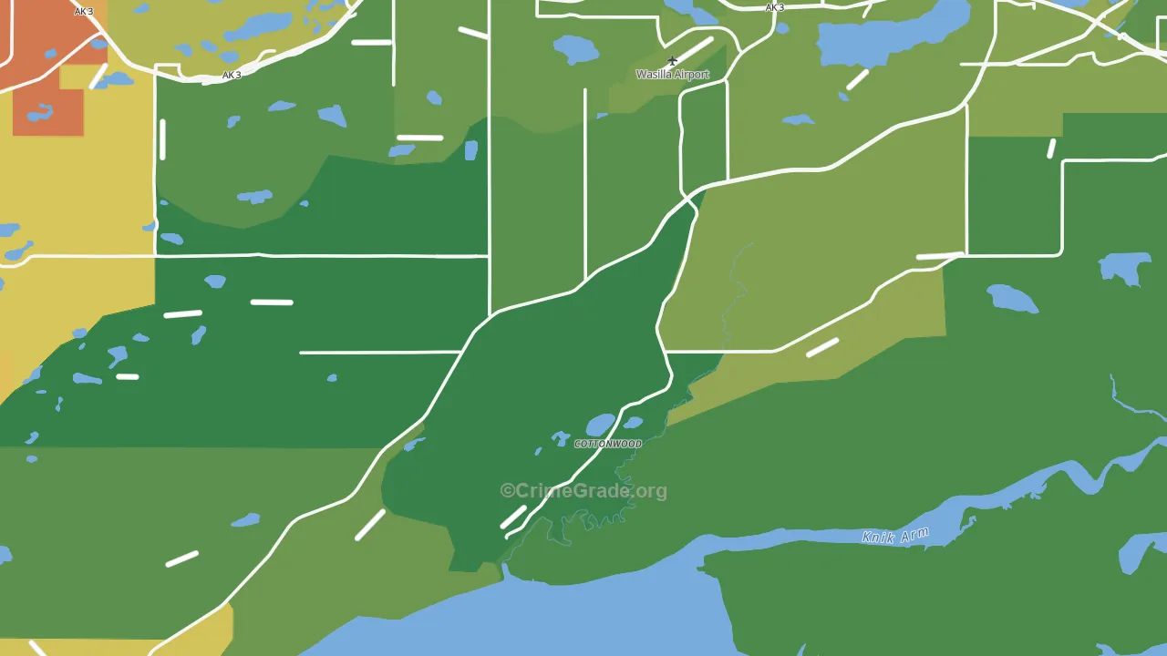 Knik-Fairview, AK Map of Murder Rates