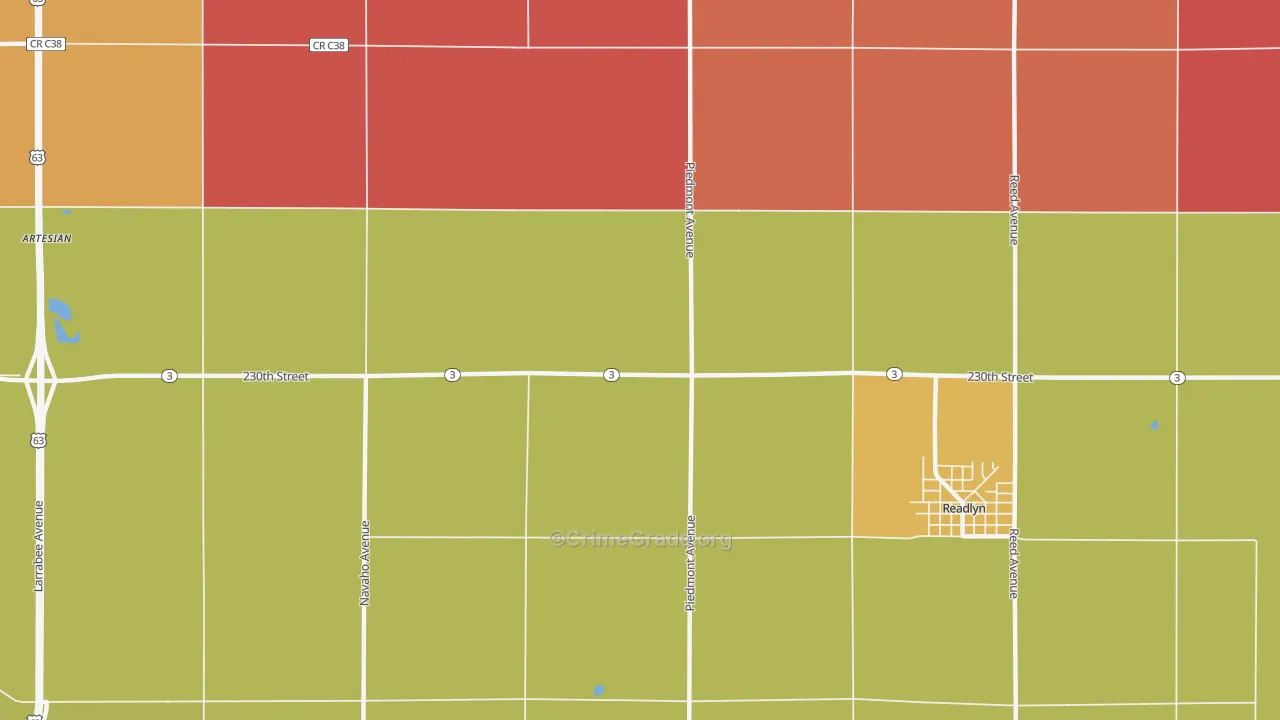 Knittel, IA Map of Murder Rates