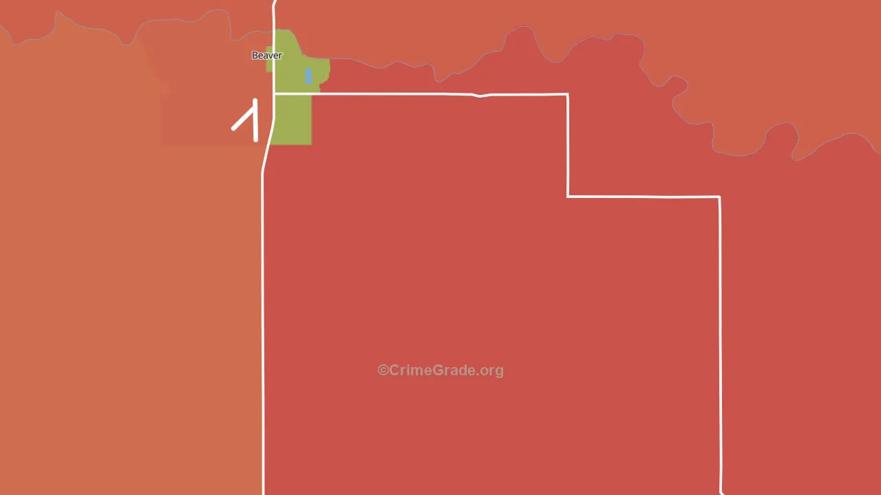 Knowles, OK Map of Murder Rates