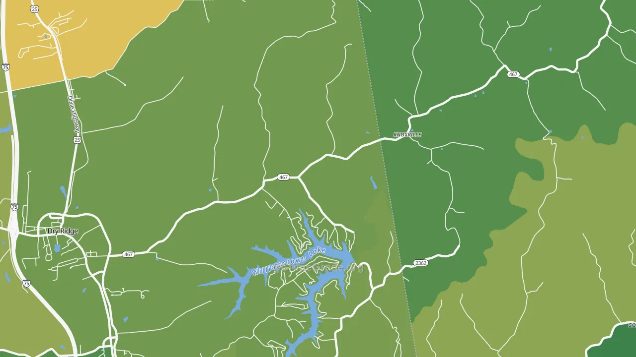 Knoxville, KY Map of Murder Rates