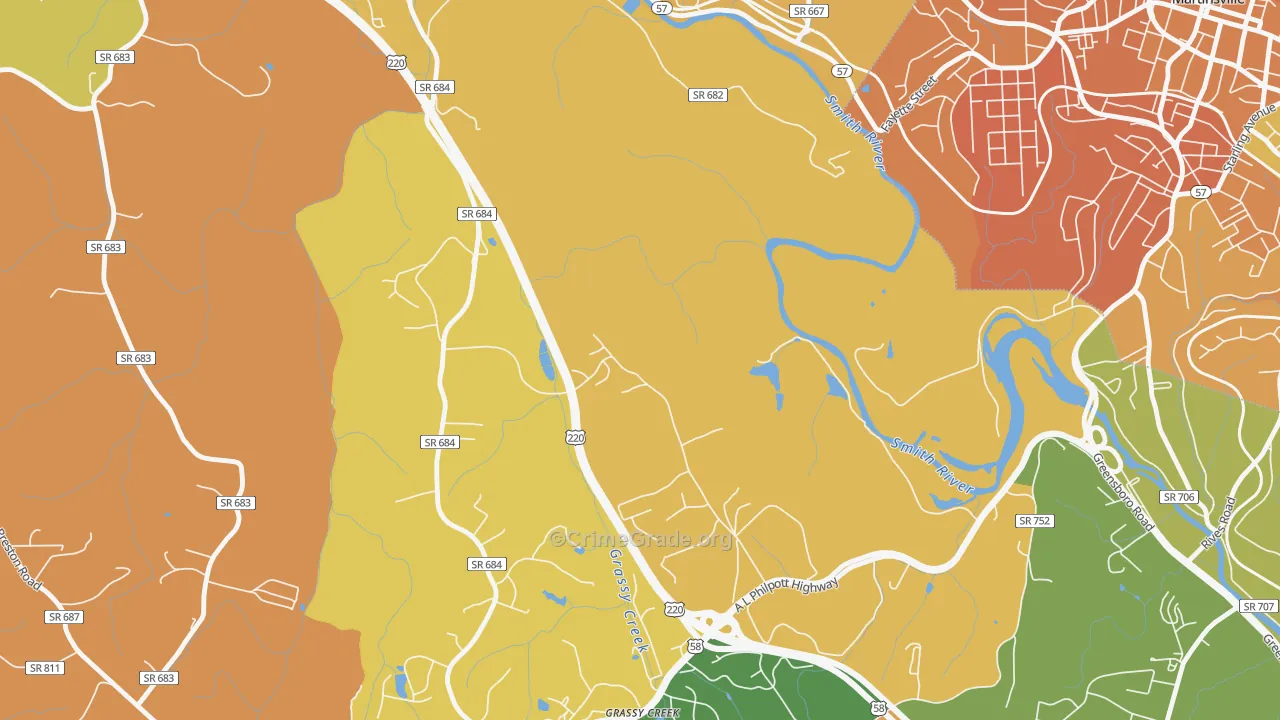 Koehler, VA Map of Murder Rates