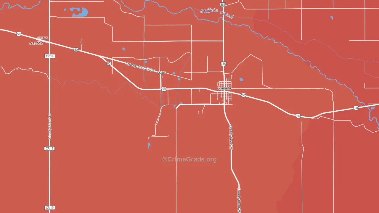 Koen, CO Map of Murder Rates