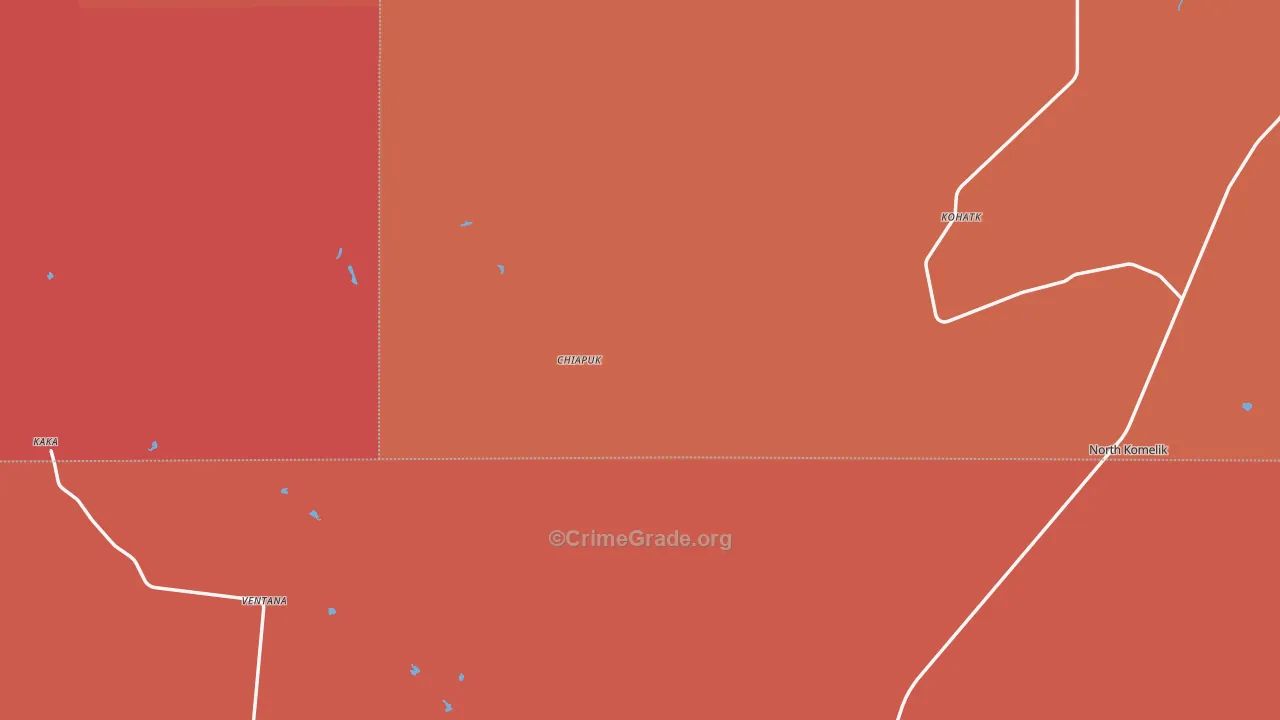 Kohatk, AZ Map of Murder Rates