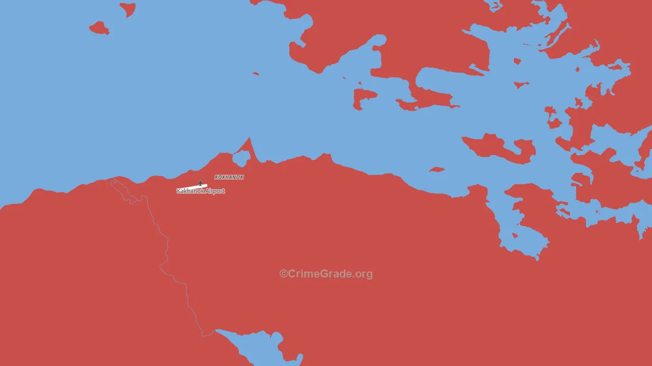Kokhanok, AK Map of Murder Rates