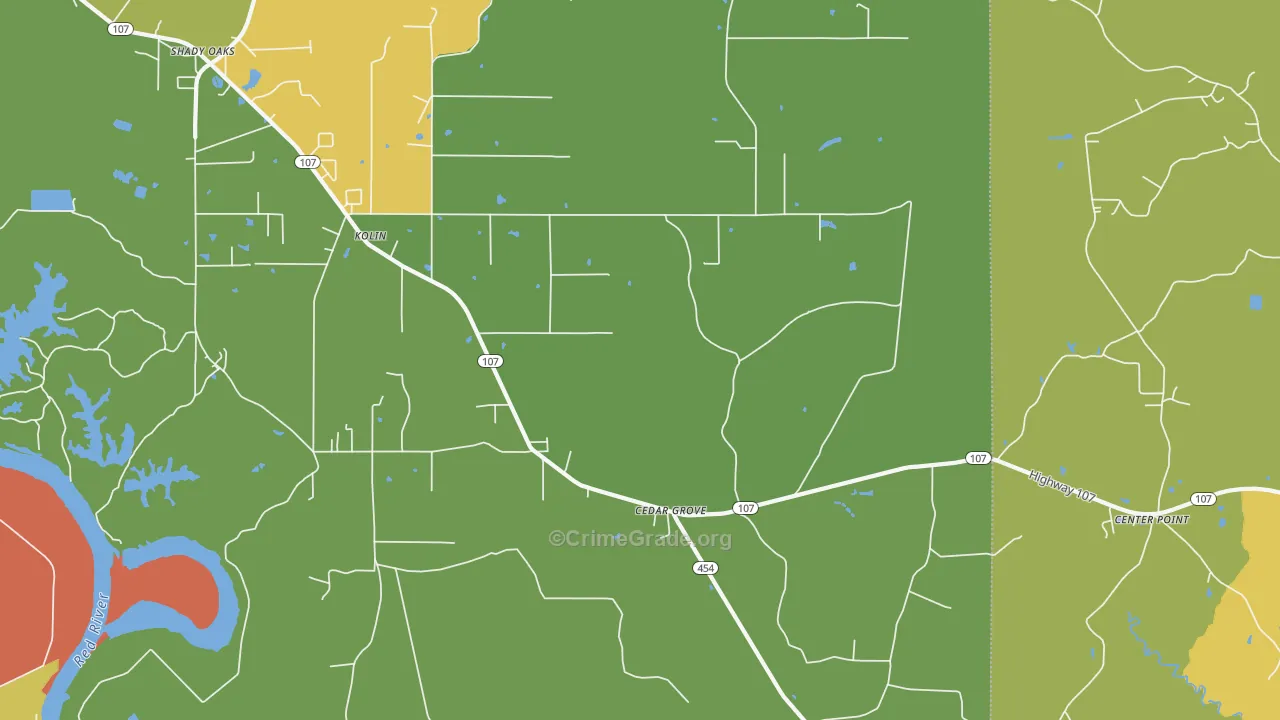 Kolin, LA Map of Murder Rates